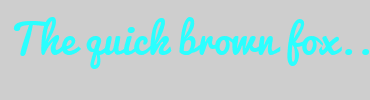 Image with Font Color 2BFFFF and Background Color CECECE